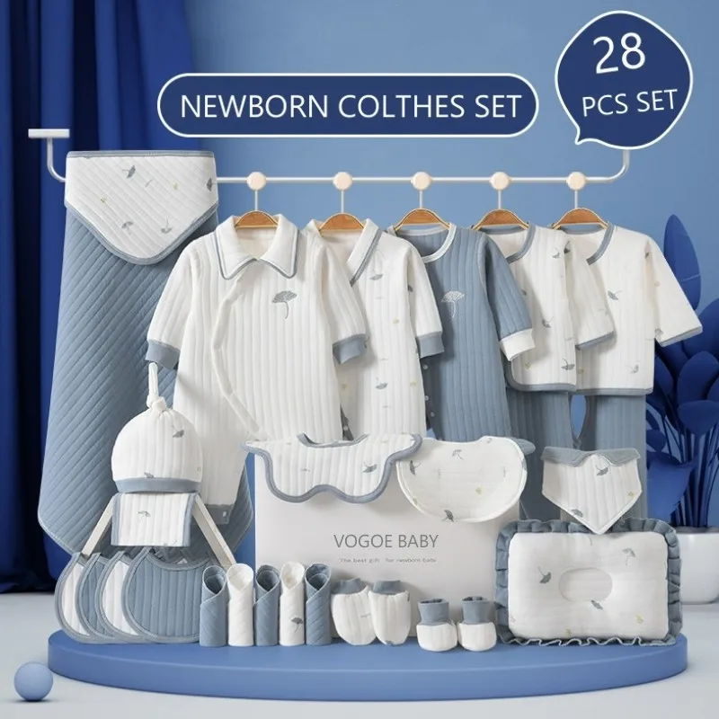 Baby Clothing Organic - 28 Pcs Newborn Organic Cotton Baby