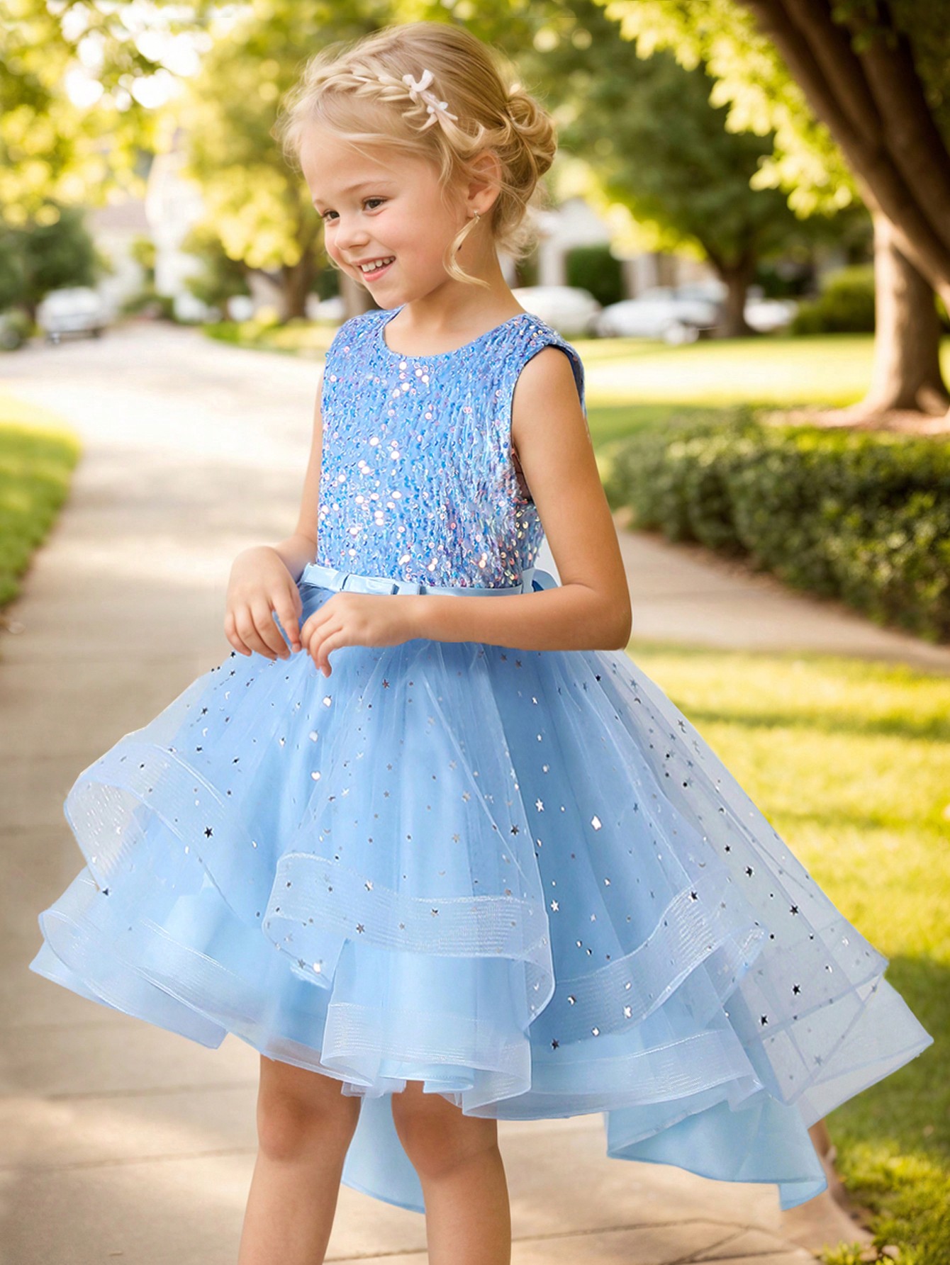 Baby Girl Princess Floral Sequ - Baby Clothing Dresser ulasan dan harga